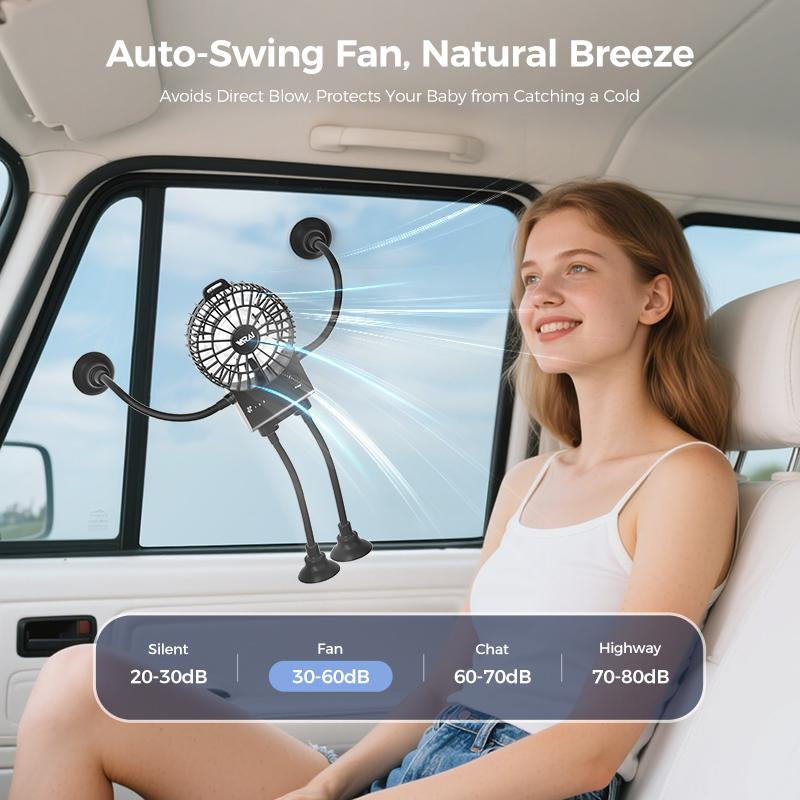 Robot Portable Handheld Creative Fan - Ultra-High Degree of Freedom Mini Fan, Battery Life of 7-8 Hours, USB Charging, Suitable for Travel and Outdoor Activities, to Accompany Summer