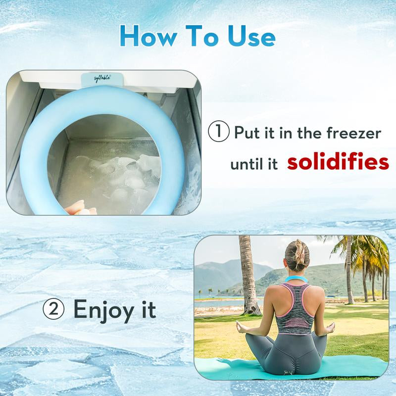 Neck Cooling Tube, Reusable Ice Coolers Wearable Body Cooling Products, Neck Coolers for Hot Weather