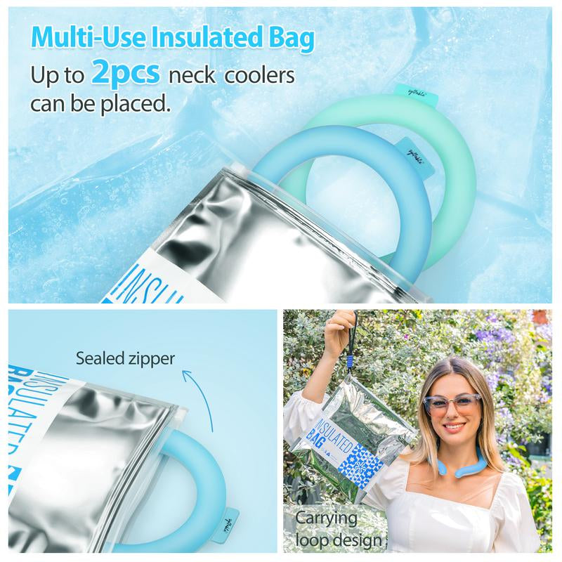 Neck Cooling Tube, Reusable Ice Coolers Wearable Body Cooling Products, Neck Coolers for Hot Weather
