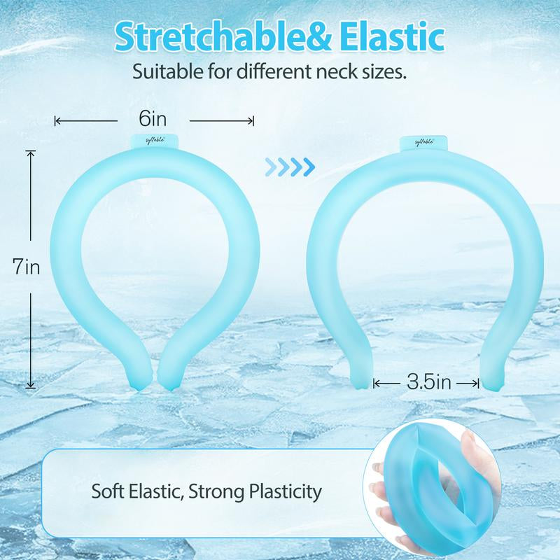 Neck Cooling Tube, Reusable Ice Coolers Wearable Body Cooling Products, Neck Coolers for Hot Weather