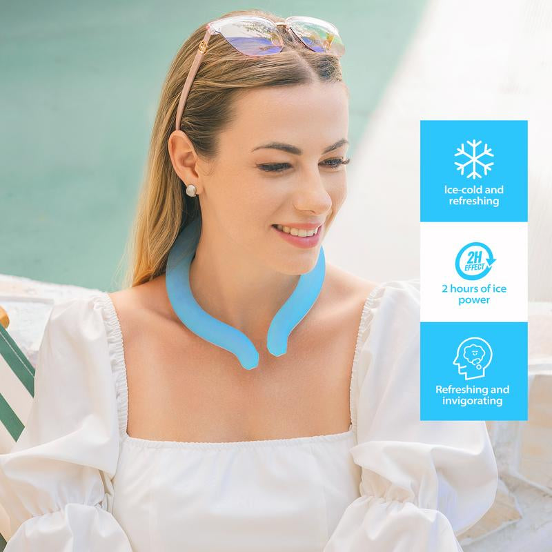 Neck Cooling Tube, Reusable Ice Coolers Wearable Body Cooling Products, Neck Coolers for Hot Weather